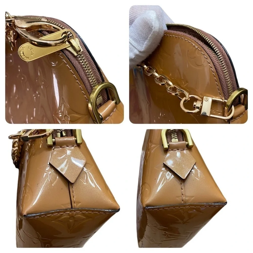 LOUIS VUITTON Monogram Vernis Pouch to Shoulder Crossbody Bag CA2113